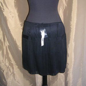 ELIE TAHARI NWT Silk Pleated Mini Skirt w/Sequins